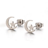 Simple Style Geometric Stainless Steel No Inlaid Earrings Ear Studs main image 6