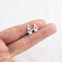 Simple Little Ghost Glossy Alloy Earrings Wholesale main image 4