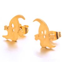 Simple Little Ghost Glossy Alloy Earrings Wholesale main image 5