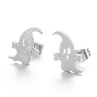 Simple Little Ghost Glossy Alloy Earrings Wholesale main image 6