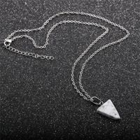 Fashion Triangle Semi-precious Stainless Steel Necklace Wholesale main image 4
