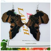 Fashion Carved Wooden Earrings main image 6