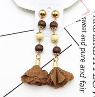 Fashion Rhombus Wooden Earrings Wholesale main image 4