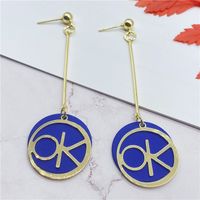 Korean Geometric Tassels Long Earrings Wholesale main image 4