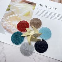 Fashion Round Frosted Earring Wholesale main image 1