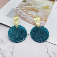 Fashion Round Frosted Earring Wholesale main image 4
