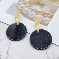 Fashion Round Frosted Earring Wholesale main image 5