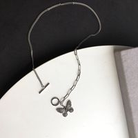 Fashion Butterfly Shape Necklace sku image 1