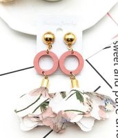 Fashion Rhombus Wooden Earrings Wholesale sku image 12