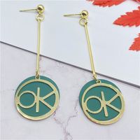 Korean Geometric Tassels Long Earrings Wholesale sku image 2