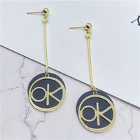 Boucles D&#39;oreilles Longues Glands Géométriques Coréens En Gros sku image 4