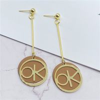 Korean Geometric Tassels Long Earrings Wholesale sku image 6