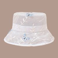 Fashion Butterfly Net Yarn Breathable Sunshade Fisherman Hat sku image 1