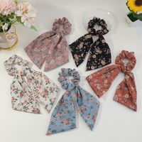 Koreanische Florale Kontrastfarbe Plaid Stoff Haargummis main image 1