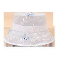 Fashion Butterfly Net Yarn Breathable Sunshade Fisherman Hat main image 6