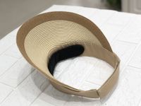 Korean Cover Face Anti-ultraviolet Sunscreen Empty Top Straw Hat main image 4