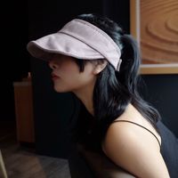 Korean Sunscreen Foldable Empty Top Big Brim Hat main image 1
