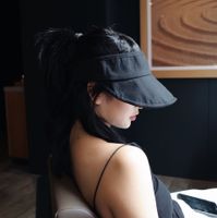 Korean Sunscreen Foldable Empty Top Big Brim Hat main image 6
