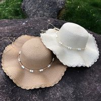 Sombrero De Paja Plegable De Protección Solar De Flores De Moda main image 4