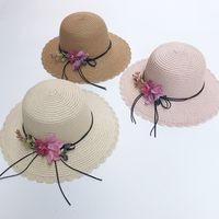Korean Flower Sunshade Sunscreen Foldable Straw Hat main image 4
