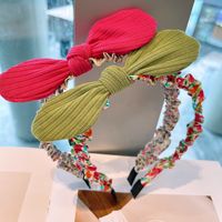 Fashion Floral Three-dimensional Bowknot Headband main image 4