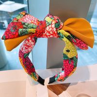 Fashion Big Flower Color Matching Headband main image 4