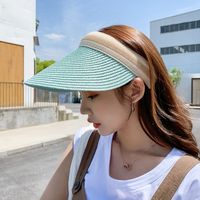Sombrero De Paja Anti-ultravioleta De Protección Solar Superior Vacía De Moda sku image 5