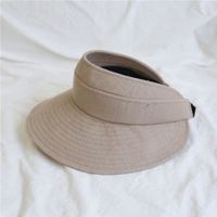 Sombrero De Copa Vacío Respirable De Lino De Algodón Plegable De Corea Protector Solar Vacío sku image 1