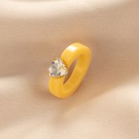 Fashion Creative Diamond Multicolor Resin Ring main image 6
