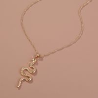 Retro Single-layer Snake-shaped Winding Necklace main image 4