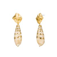 Fashion Natural Conch Long Earrings Wholesale main image 6