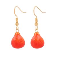 Korean Red Pear Fruit Earring Wholesale main image 1