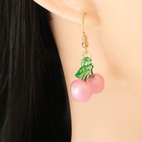 Koreanische Kleine Kirschfrucht Ohrringe Großhandel main image 6