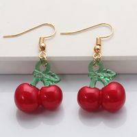 Korean Small Cherry Fruit Earrings Wholesale main image 4