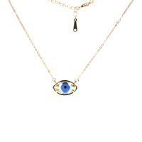 Fashion Demon Eye Crystal Copper Necklace main image 6