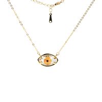 Fashion Demon Eye Crystal Copper Necklace main image 3