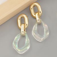Fashion Transparent Special-shaped Resin Earrings main image 1