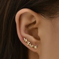 Korean Sweet Simple Flower Shape Earrings main image 3