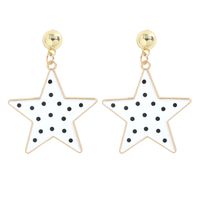 Fashion Five-pointed Star Pendant Earring sku image 1