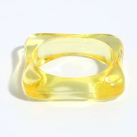 Hip-hop Color Diamond-shaped Resin Ring sku image 7