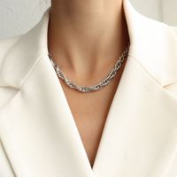 Fashion Hand-woven Chain Titanium Steel Necklace Bracelet sku image 13