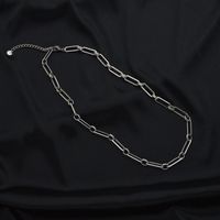 Fashion Geometric Thick Chain Titanium Steel Necklace sku image 3