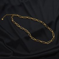 Collar De Acero De Titanio De Cadena Gruesa Geométrica De Moda sku image 4