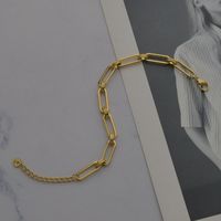 Fashion Geometric Thick Chain Titanium Steel Necklace sku image 2