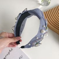 Korean Pearl Butterfly Knotted Hair Band sku image 5