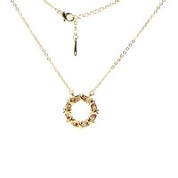 Koreanische Geometrische Kupfer Eingelegte Zirkon Halskette Großhandel sku image 2