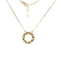 Koreanische Geometrische Kupfer Eingelegte Zirkon Halskette Großhandel sku image 5