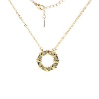 Koreanische Geometrische Kupfer Eingelegte Zirkon Halskette Großhandel sku image 6