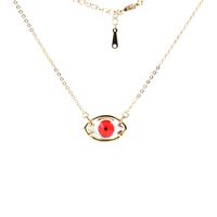 Fashion Demon Eye Crystal Copper Necklace sku image 2