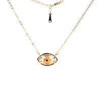 Fashion Demon Eye Crystal Copper Necklace sku image 4